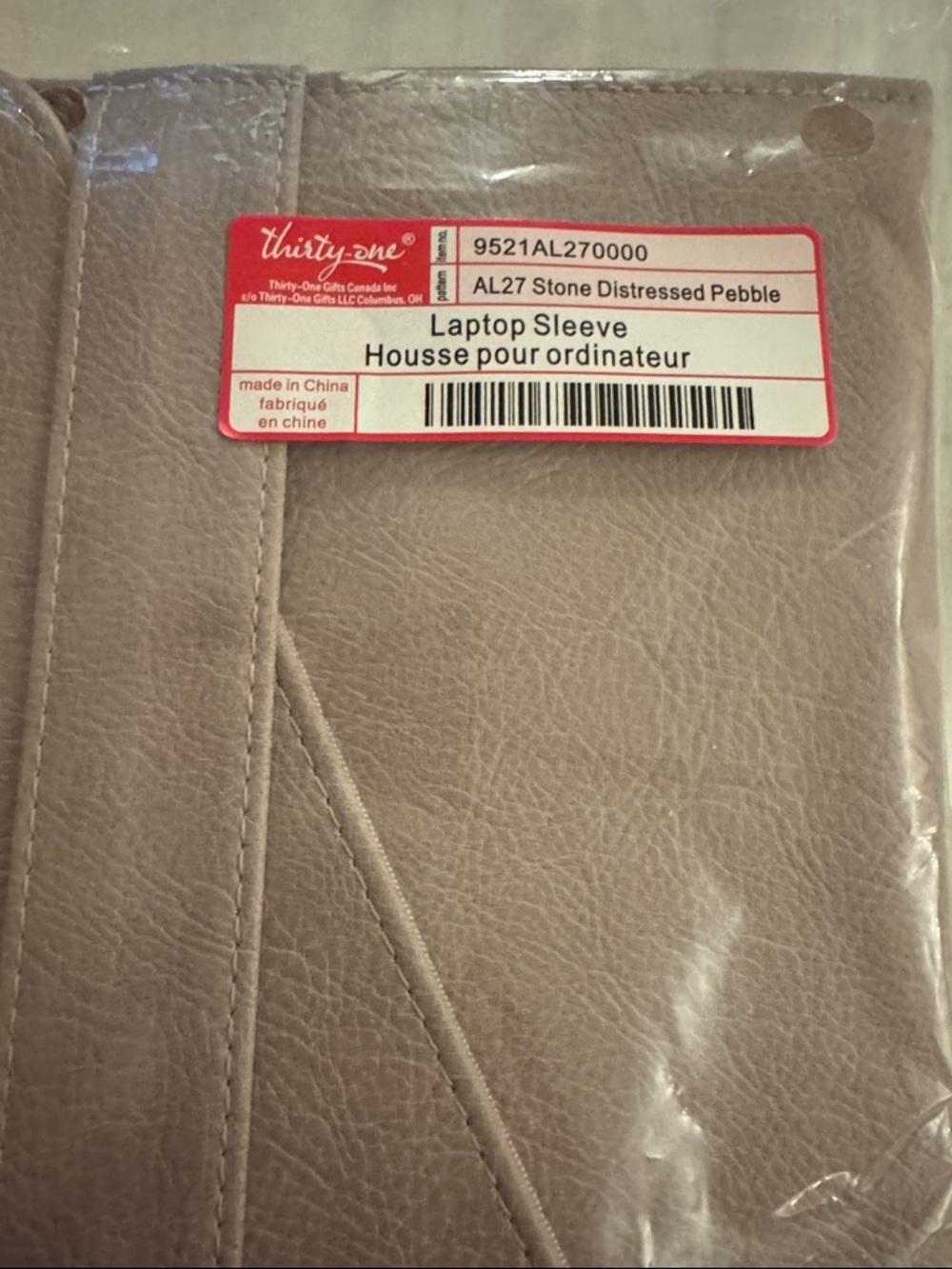 thirty-one Stone Distressed Pebble Laptop Sleeve